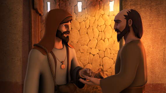 Samariteanul îl ajută pe evreu