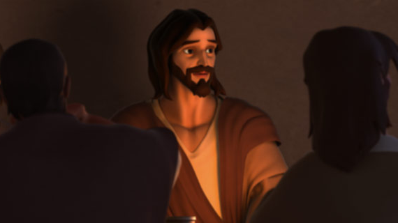 عیسی دعا می‌کند